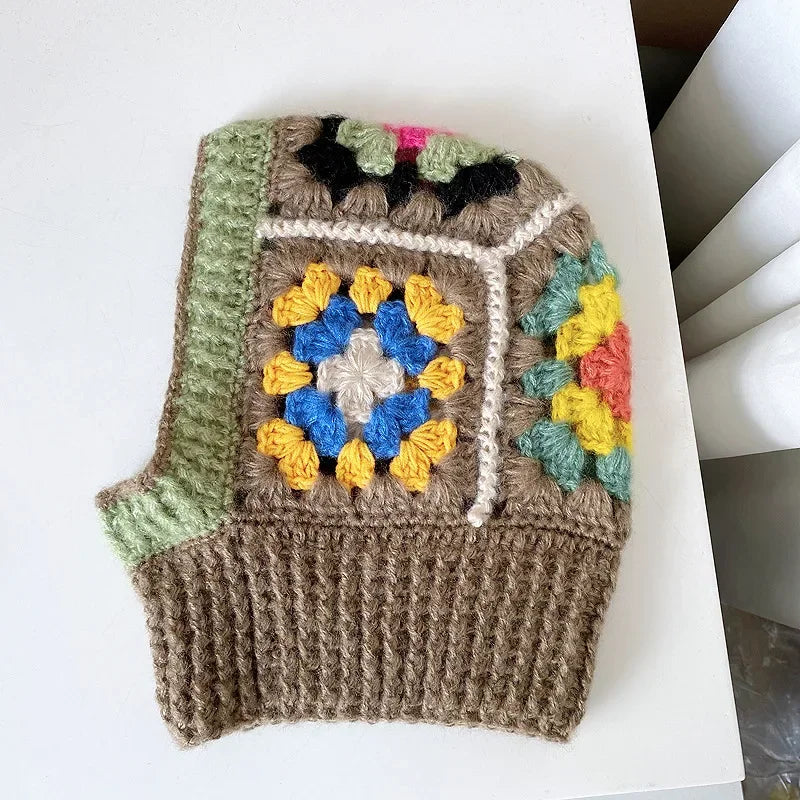 Handmade Crochet Balaclava Hoodie Hats