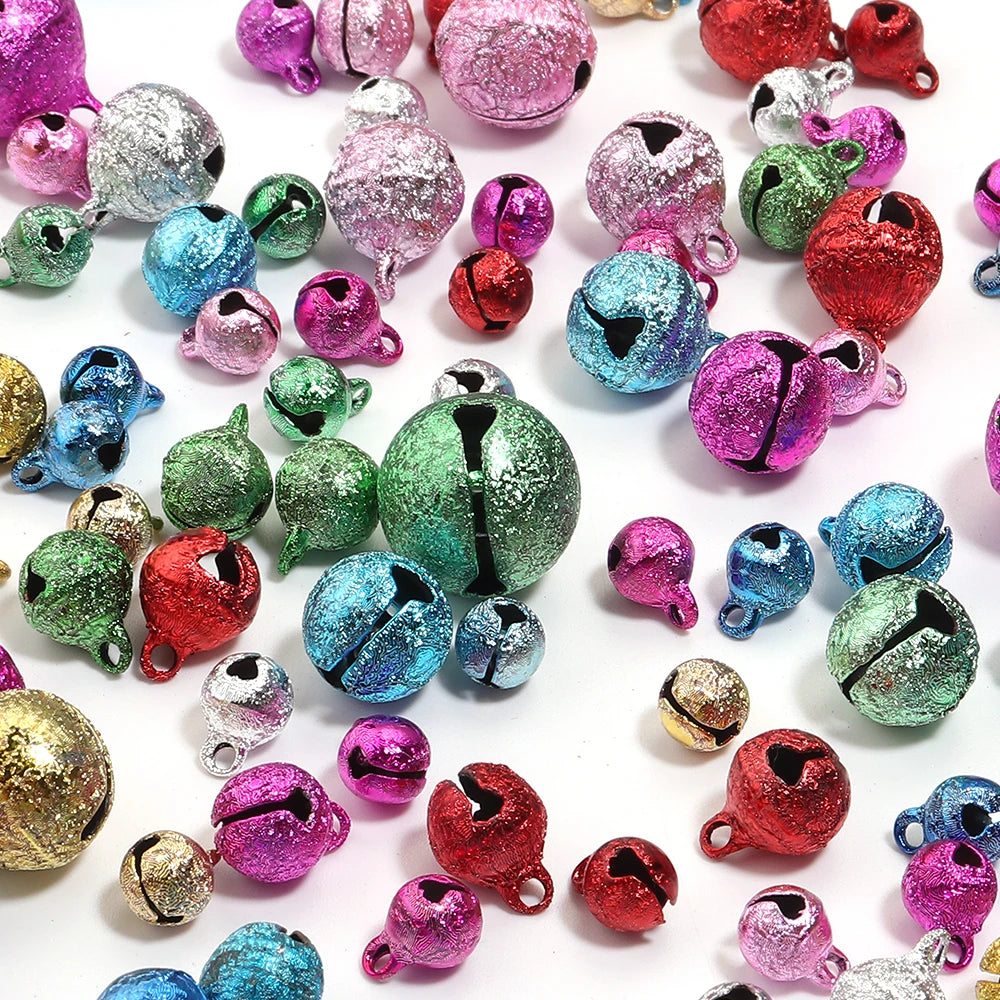 Iron Jingle Bells For DIY Christmas Tree Ornament Jewellery Making Accessories20-50pcs 6 8 10 12 14 mm