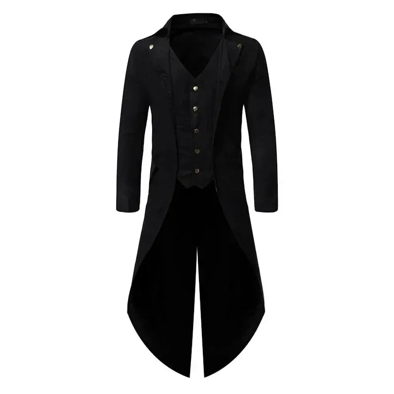Purple Red Green Black Gothic Tailcoat Jacket Victorian Cosplay Costume Coat