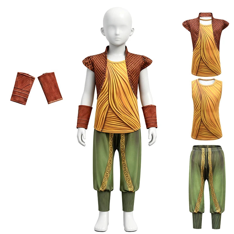Kids Adventure Hero Raya Warrior Boys Girls Outfits Halloween Cosplay Last Dragon Book Week Children's Costume