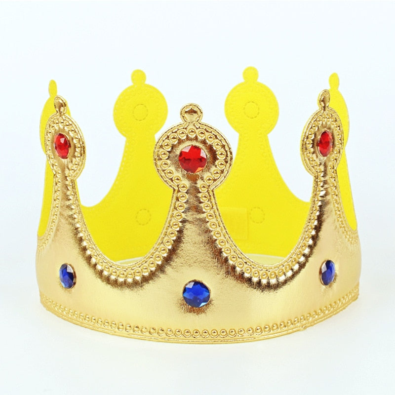 The Boy King Birthday Party King Robe Cape Cloak with Crown Sceptre