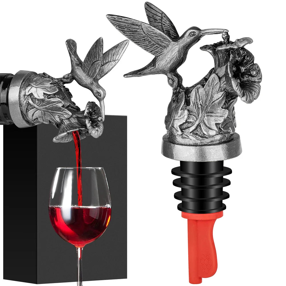 Hummingbird Wine Pourer Bottle Stopper
