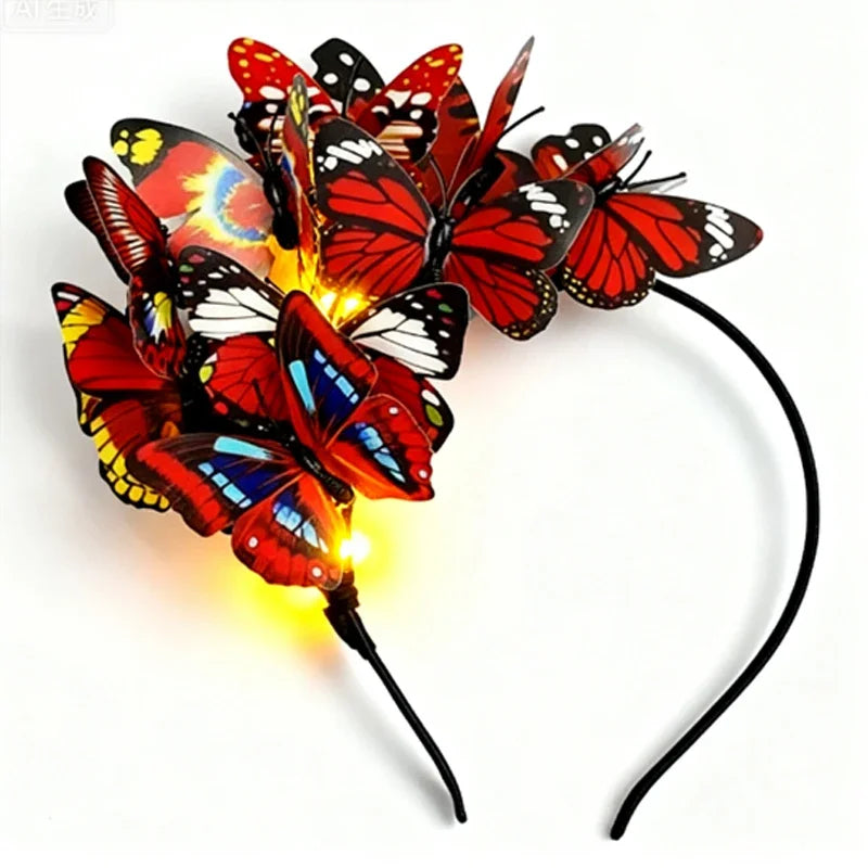 LED Butterfly Headband Fascinator