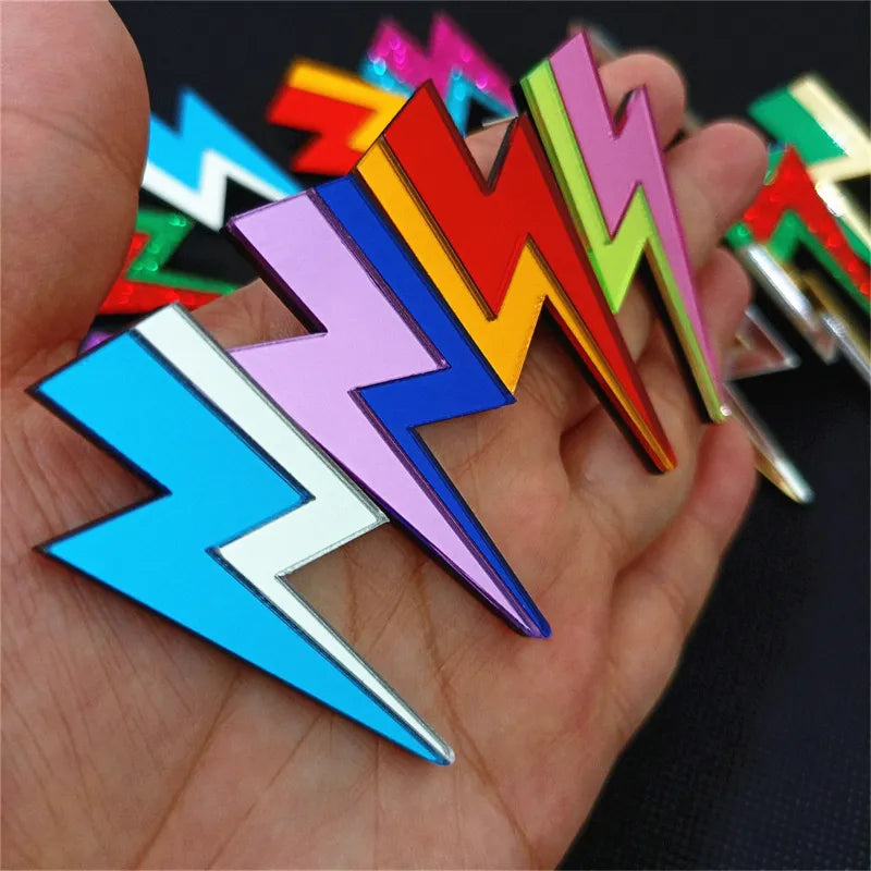 Glitter Lightning Flash Acrylic Stud Earrings