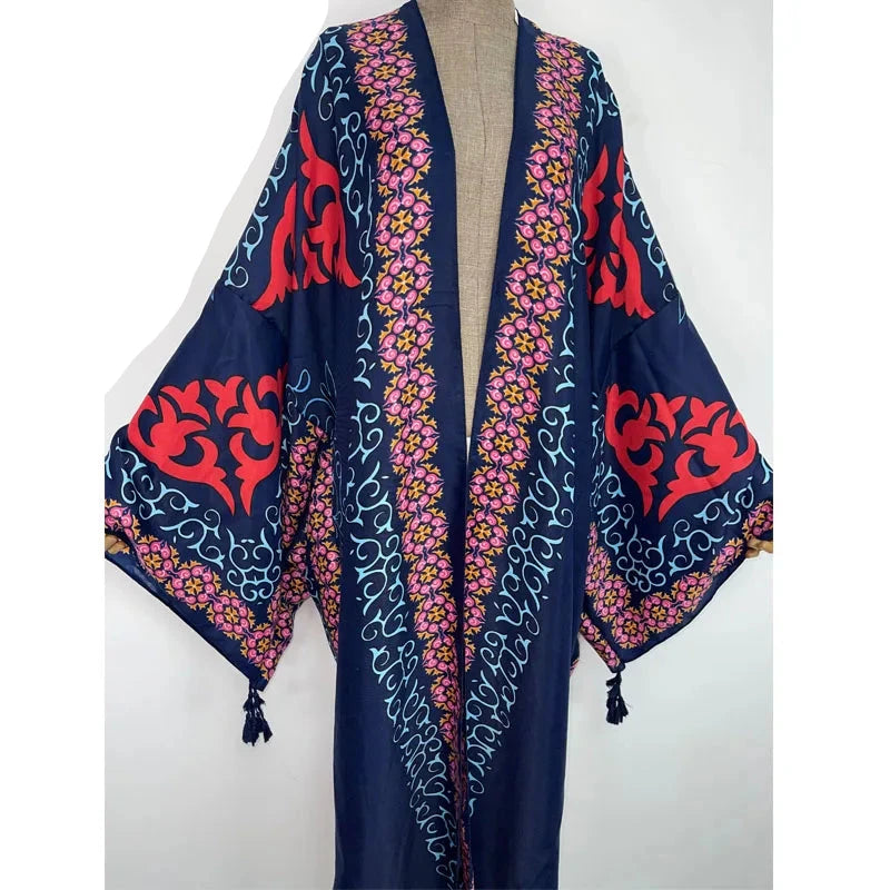 Ari's Boho Open Kimono Kaftan Cover Up