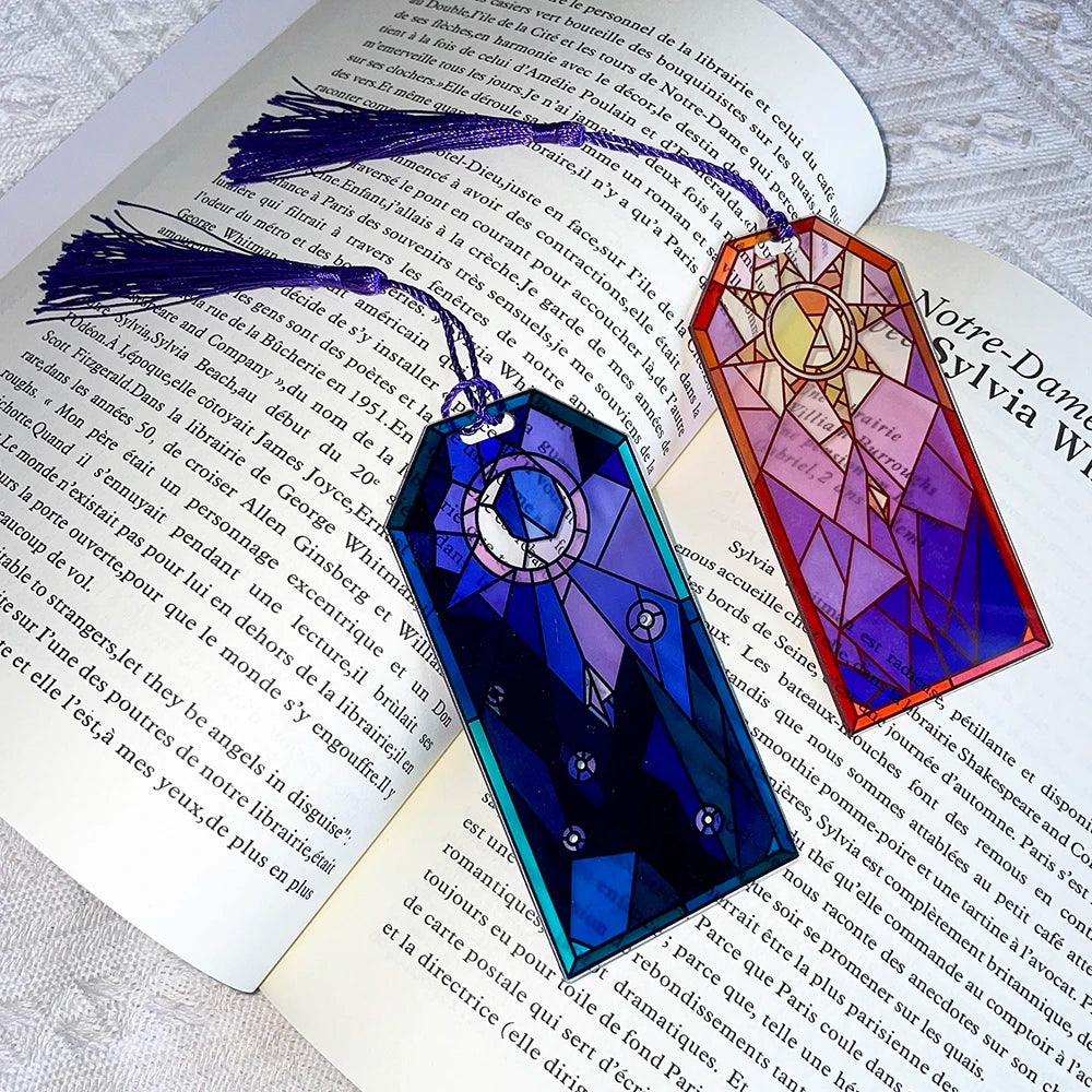 Two Sun and Moon Bookmarks for the Book Lovers