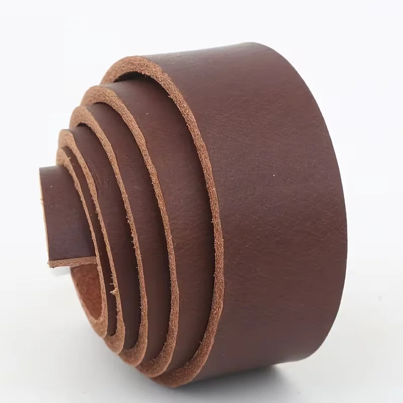 3.5mm Thick Tanned Leather Belt Strips Genuine Leather DIY Craft