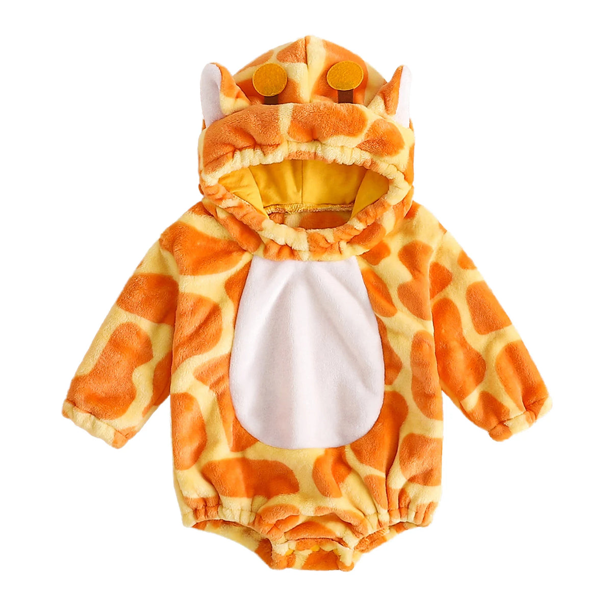 Winnie The Poo Costumes Baby Boys Girls Flannel Hooded Romper
