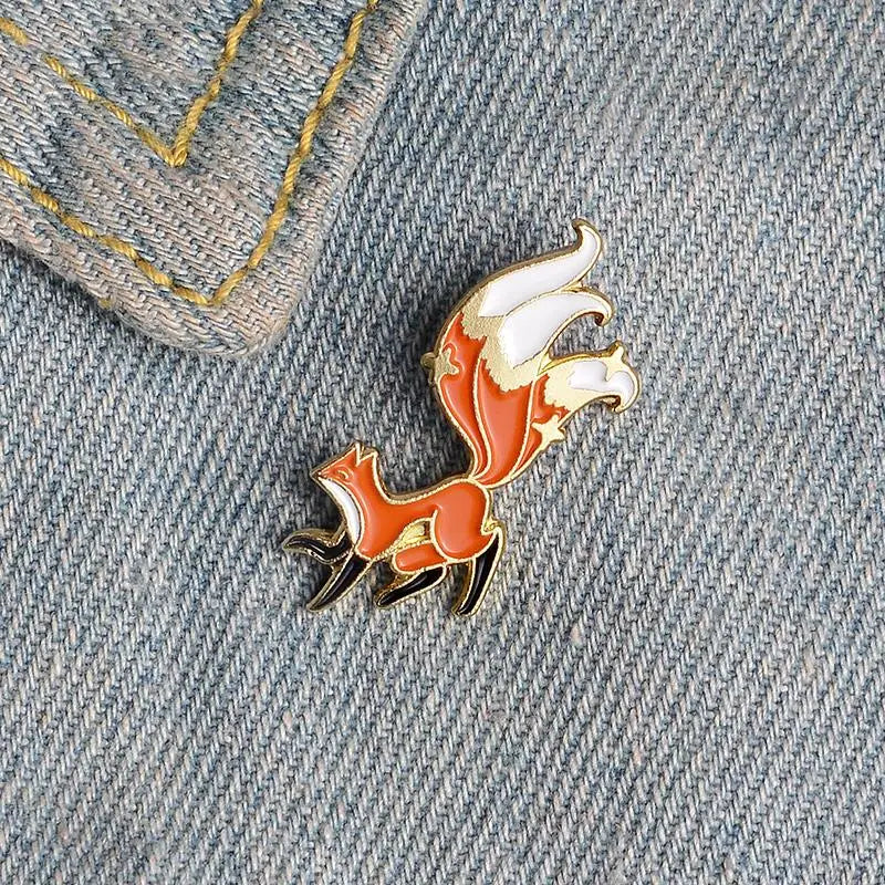 Little Fox Enamel Pin