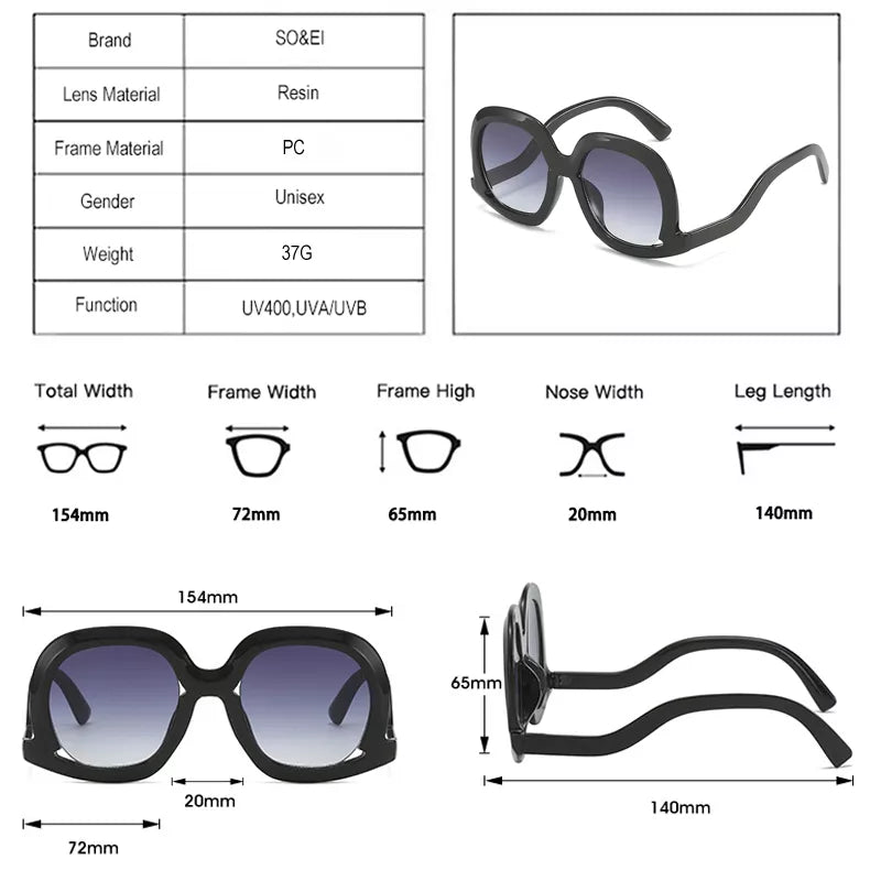Jada's Gradient Shades Sunglasses UV400