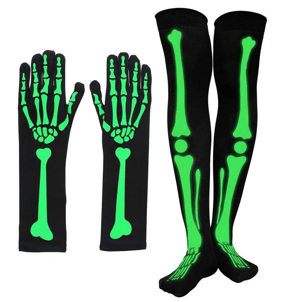 Glow in the Dark Skeleton Gloves and Socks