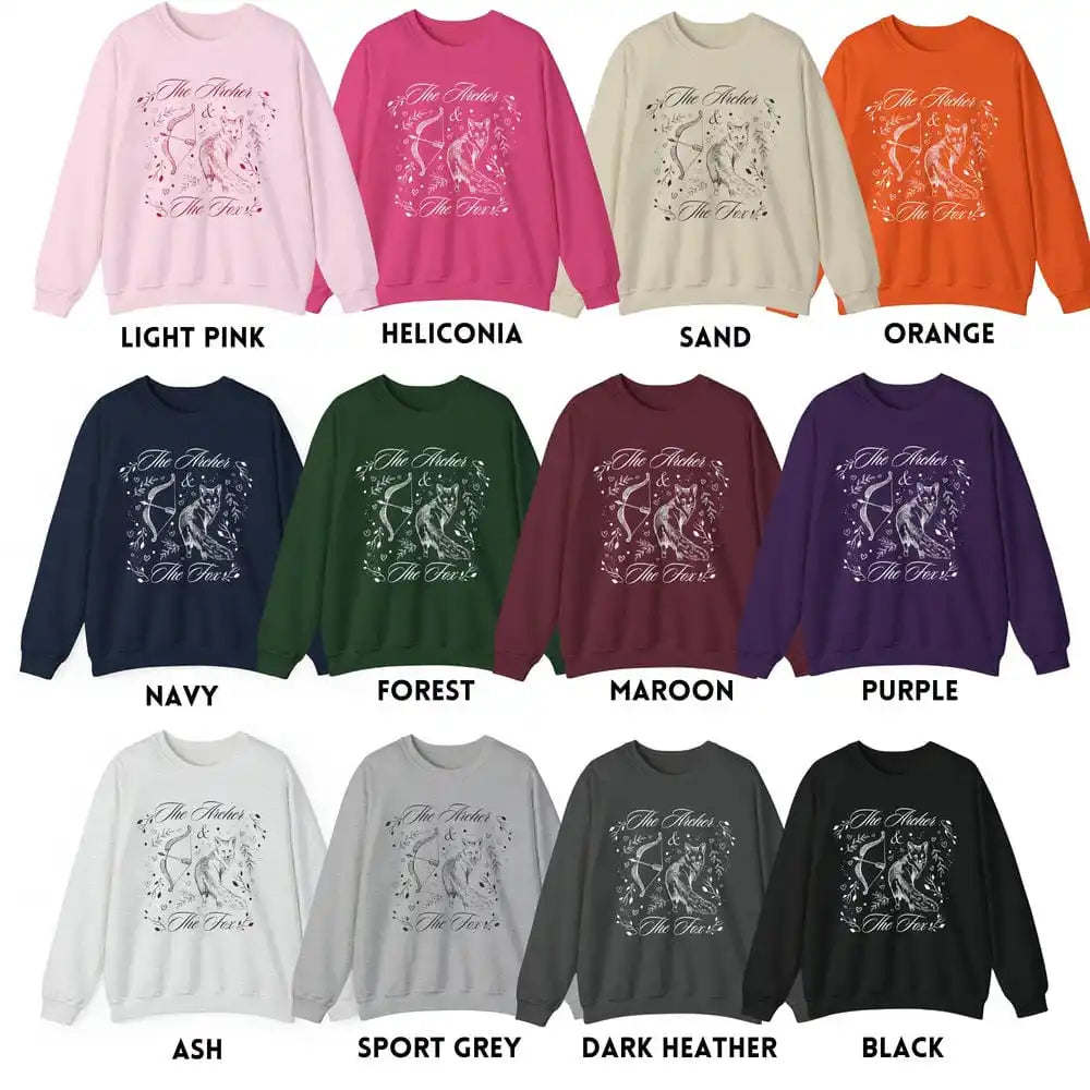 The Archer and the Fox Print Unisex Sweater Once Upon A Broken Heart Sweatshirt