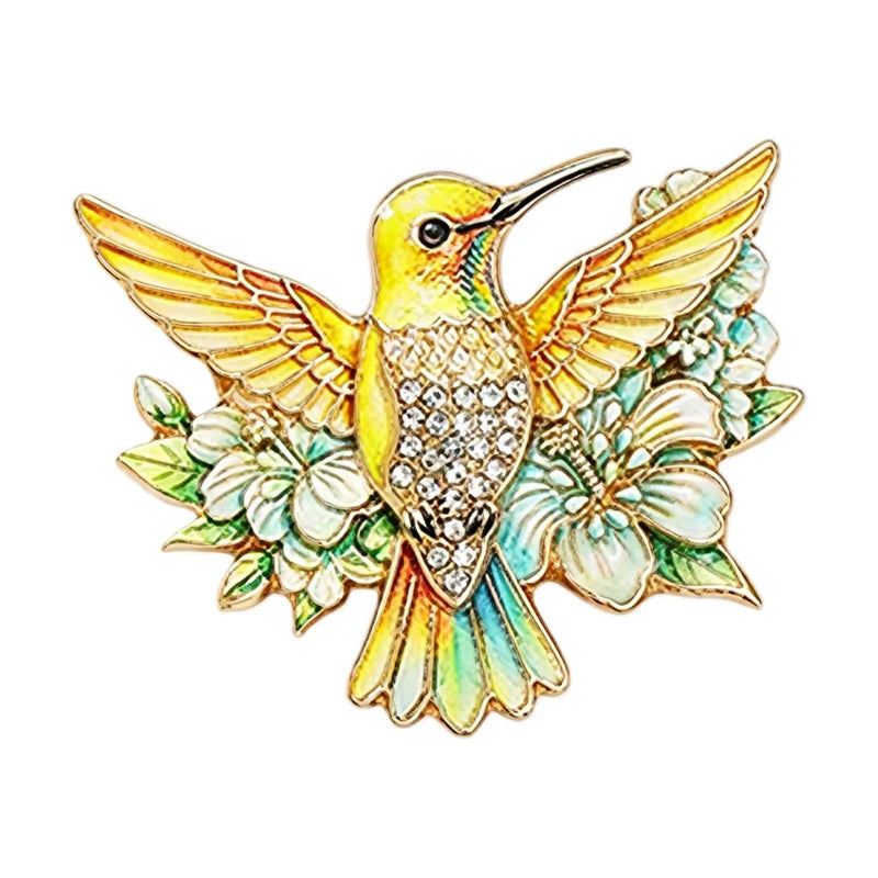 Hummingbird Brooches 5 Colours