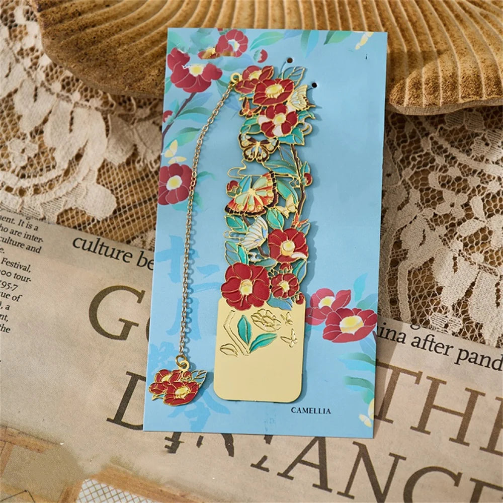 Metal Flower Bookmarks