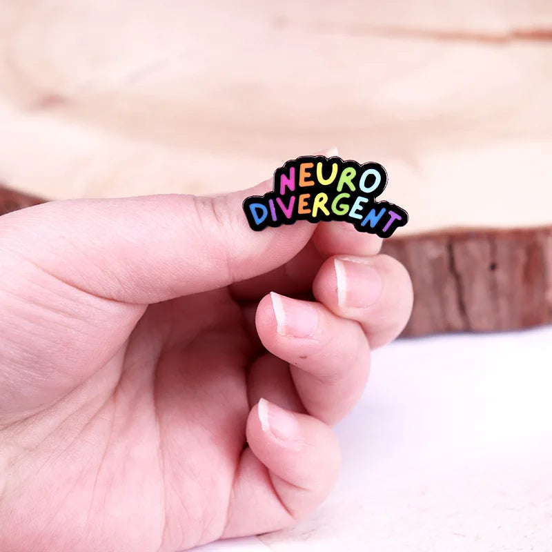Neurodivergent Enamel Pin