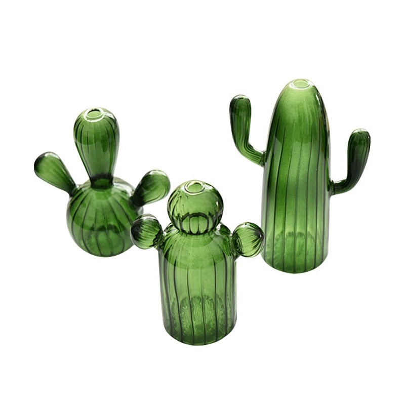 Cactus Glass Vase Hydroponics Plant Vase