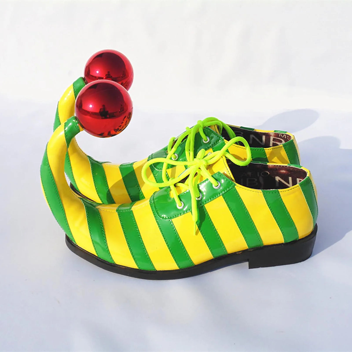 Adults Clown Shoes with Red Balls Circus Cosplay Performance Costume Accessories