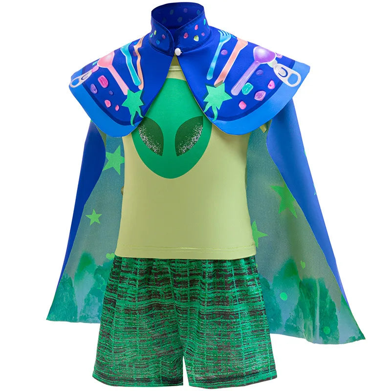Boys Halloween Cosplay Alien Movie Elio Kids Costume