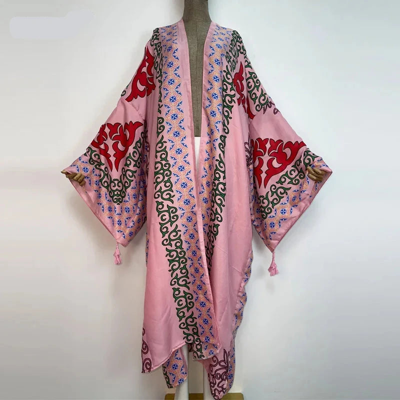 Ari's Boho Open Kimono Kaftan Cover Up