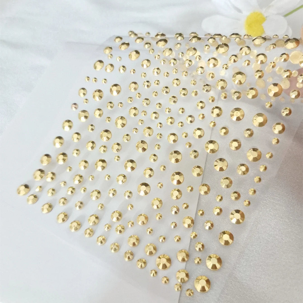 Golden Body Glittery Gem Stickers DIY Face Jewels Stickers