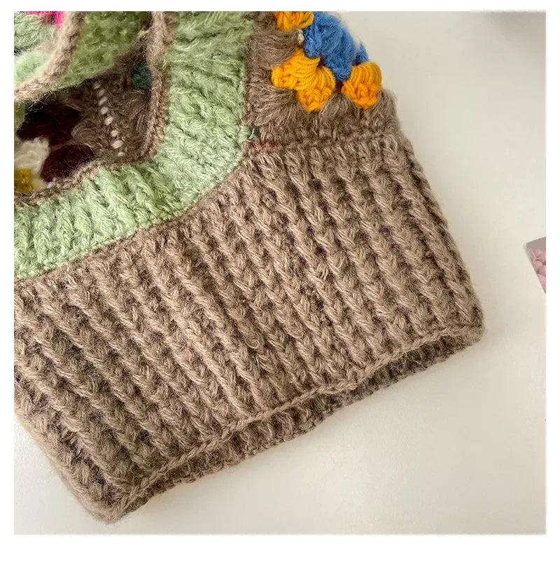 Handmade Crochet Balaclava Hoodie Hats