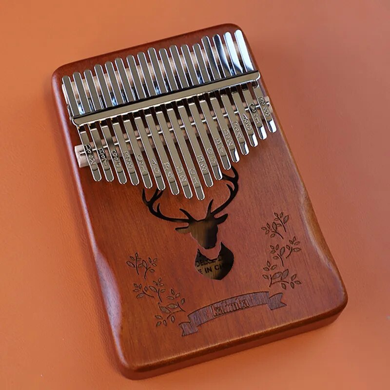 Kalimba Thumb Piano 17 Keys Mahogany Wood Musical Instrument