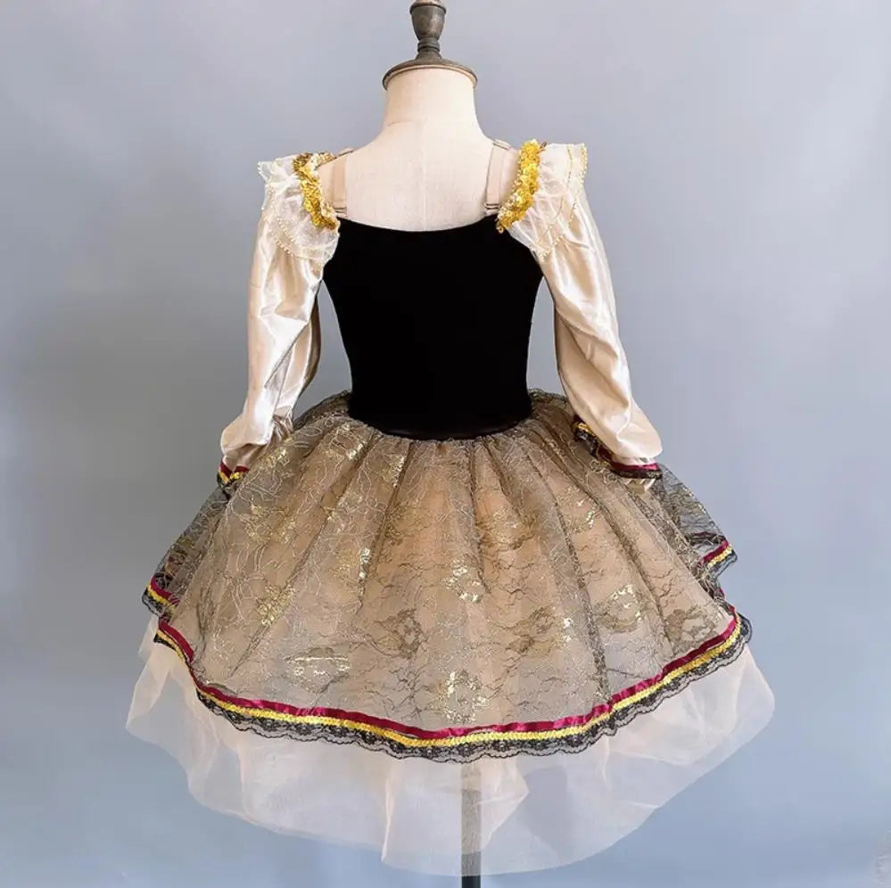 Giselle Professional Ballet Tutu Long Skirt Tulle Dancing Dress