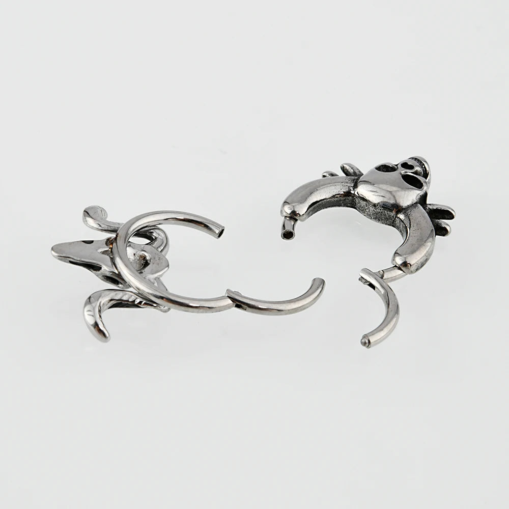 Surgical Steel Septum Ring Hoop Nose Rings Hinged Clicker Tragus Cartilage Ear Stud Piercing Jewellery