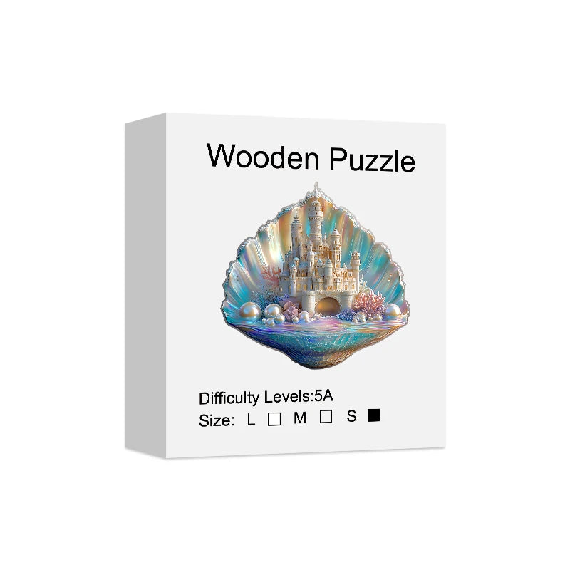 Shell Castle Unique Shape Wooden Jigsaw Puzzles