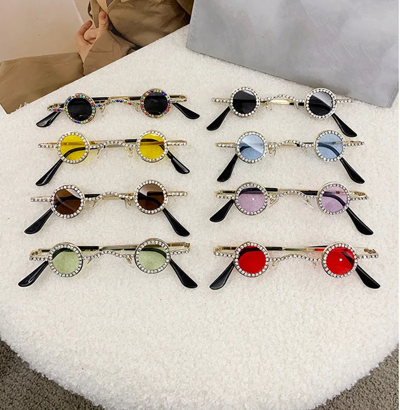 Diamond Dots Round Sunglasses