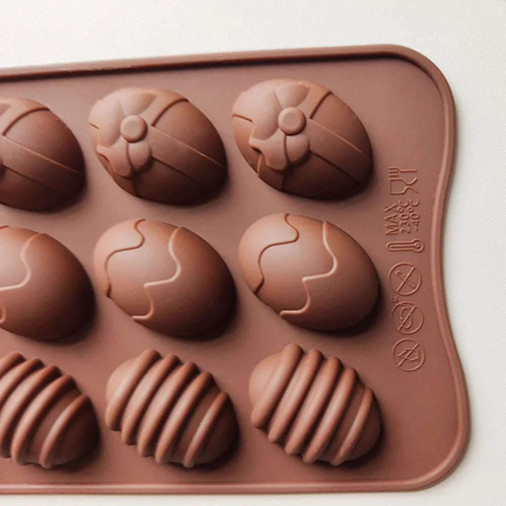 Chocolate Truffle DIY Easter Egg Silicone Mould Nonstick Cake Decorating Baking Candy Making