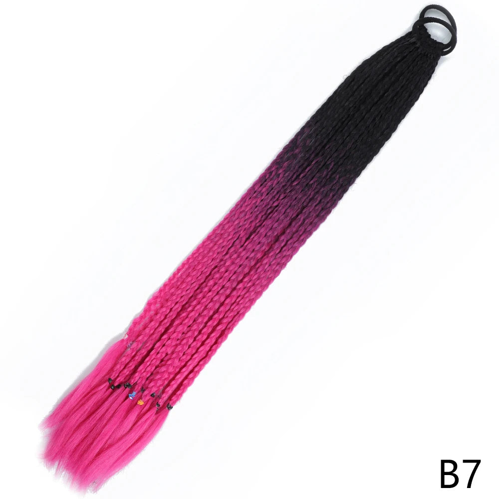 Long Braided Ponytail Hair Extensions 60CM
