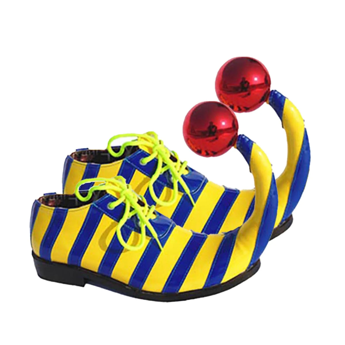 Adults Clown Shoes with Red Balls Circus Cosplay Performance Costume Accessories