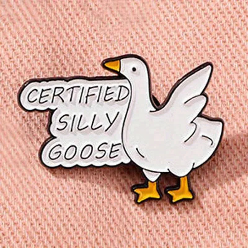 “Certified Silly Goose" Enamel Pin Badge