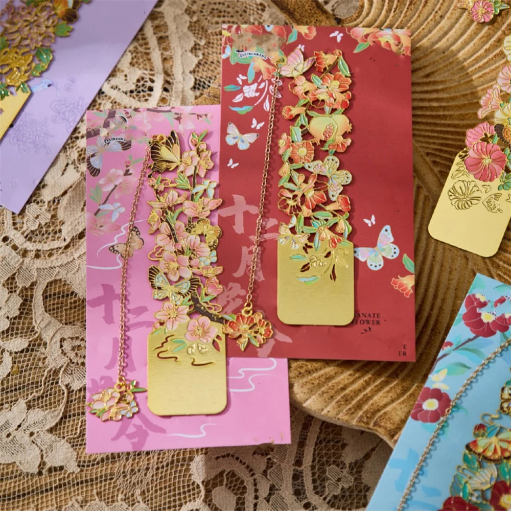Metal Flower Bookmarks