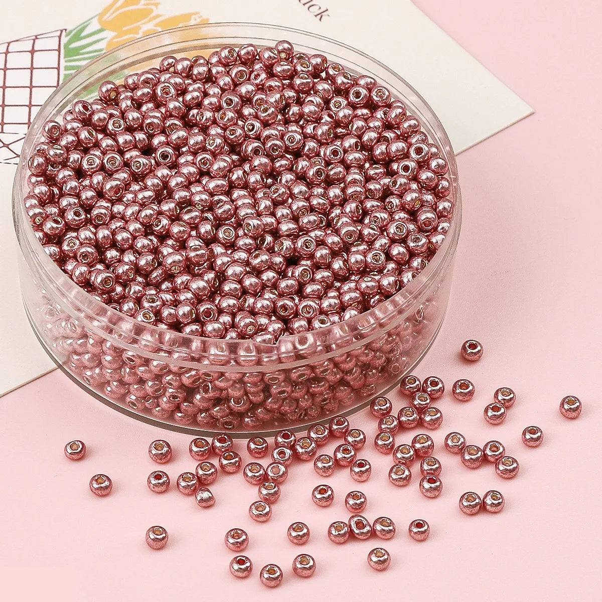 2 3 4mm Metallic Plated Glass Seed Beads Round Japanese Miyuki Seedbeads Loose Spacer Beads for Jewerly Making DIY Needlework