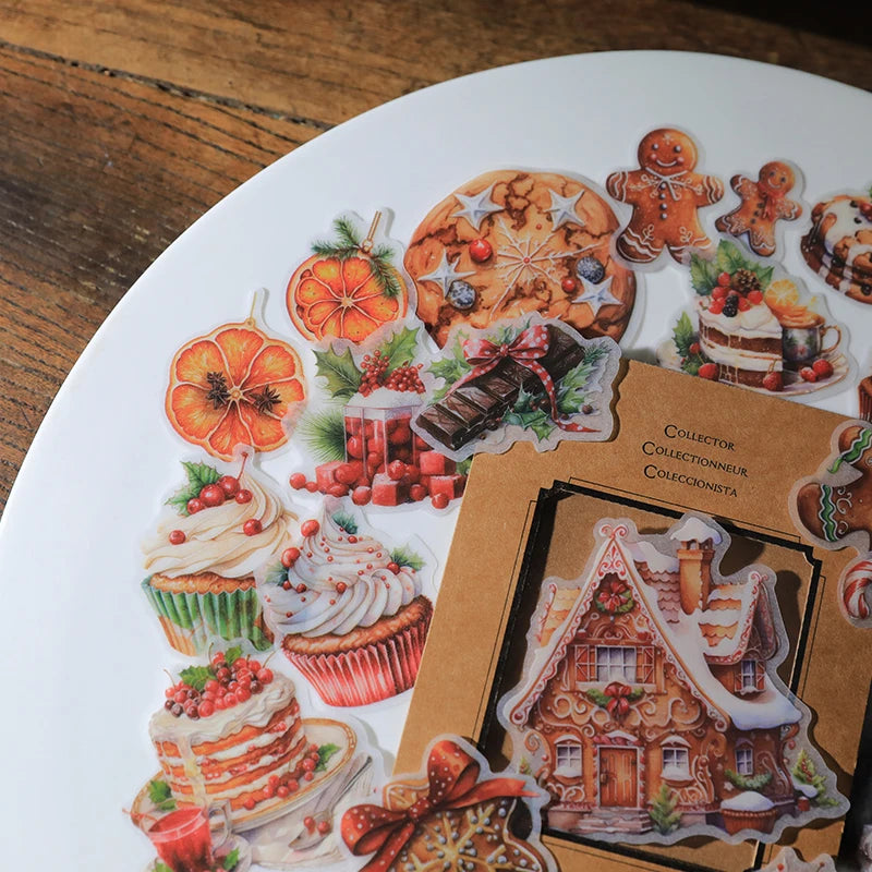 Vintage Christmas RUB ON Transfer Sticker Pack Junk Journal DIY Scrapbooking