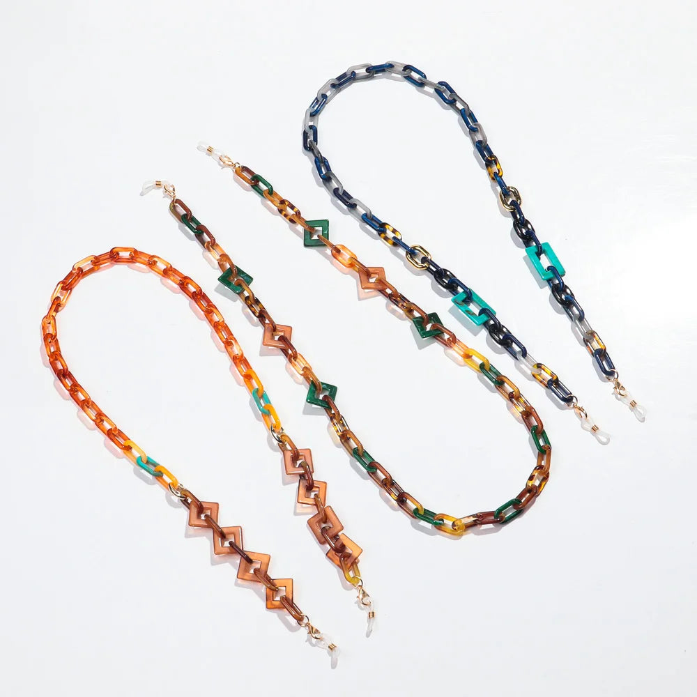 Resin Acrylic Glasses Chain Funky Sunglasses Accessories