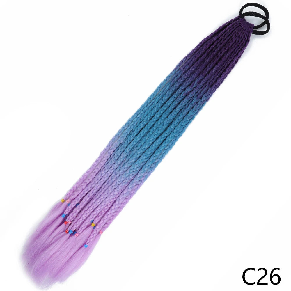 Long Braided Ponytail Hair Extensions 60CM