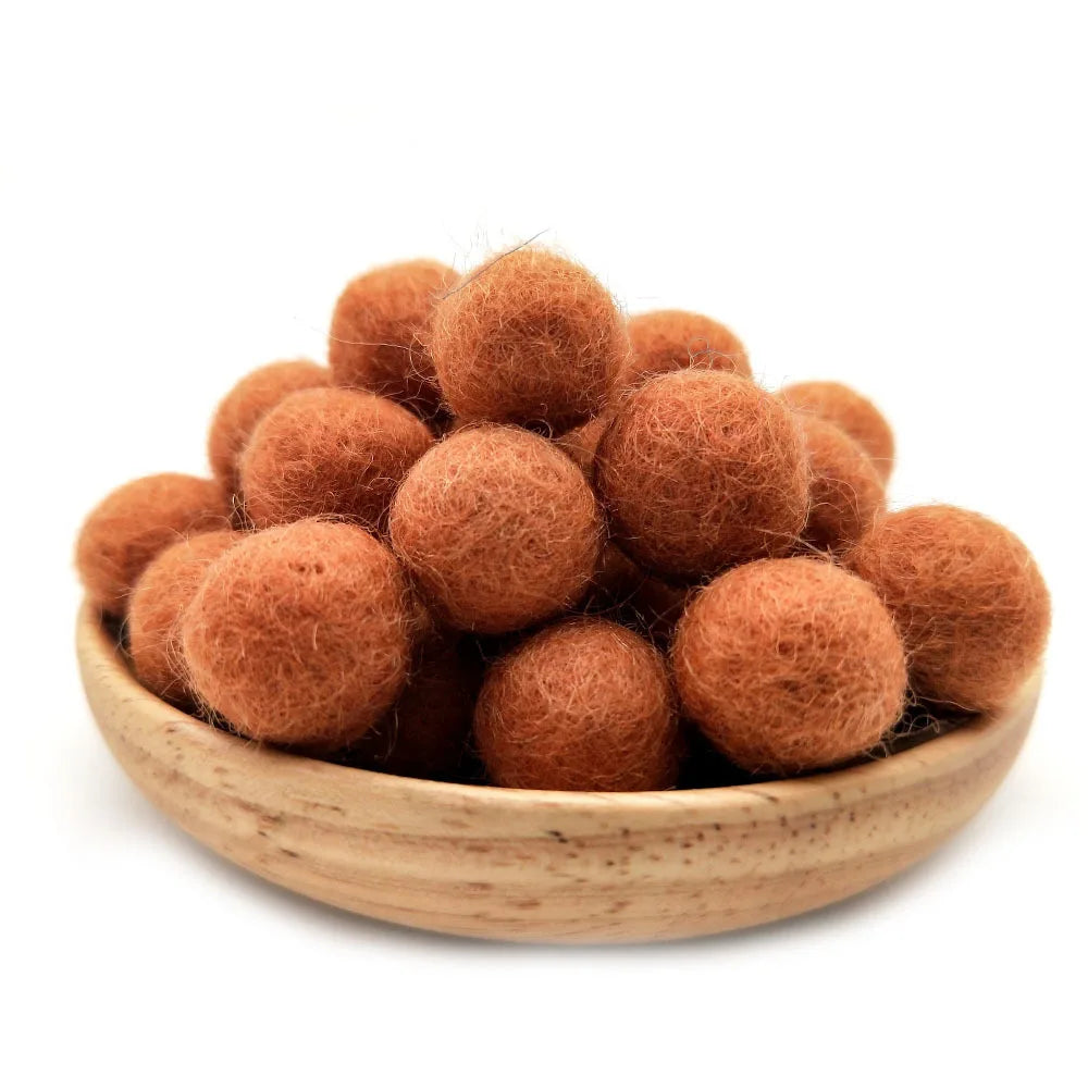 FIFTY 2cm Wool Felt Balls 100% Wool DIY Handmade Craft Supplies