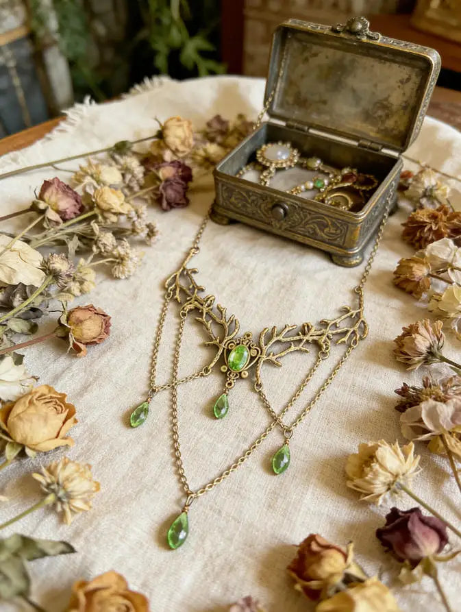 Forest Fairy Magic Elven Branch Choker Collar Necklace