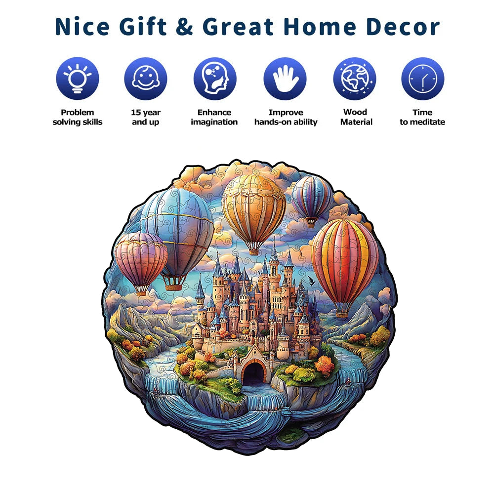 Dream Castle Unique Shape Wooden Jigsaw Puzzles