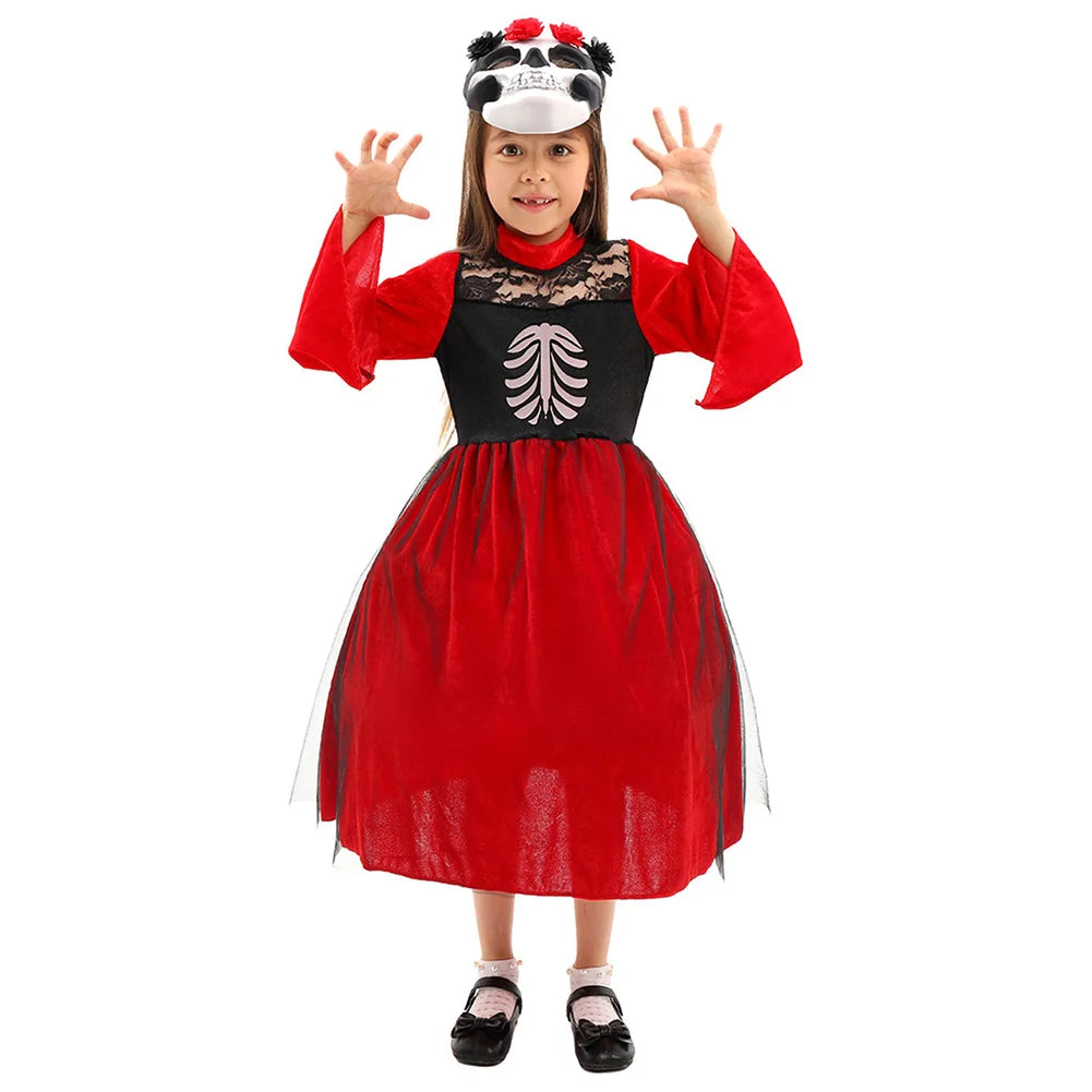 Day Of The Dead Halloween Costumes Children Boys Girls