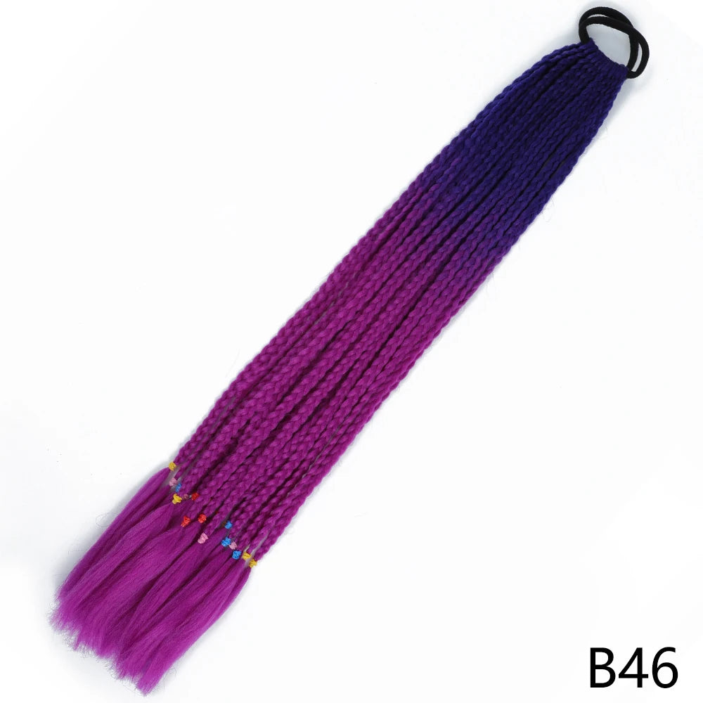 Long Braided Ponytail Hair Extensions 60CM