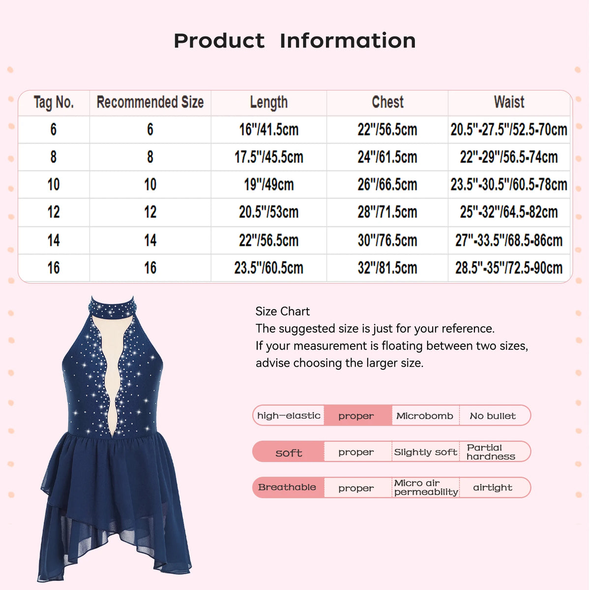 Girls Ballet Leotard Figure Ice Skating Dancewear Stage Costume