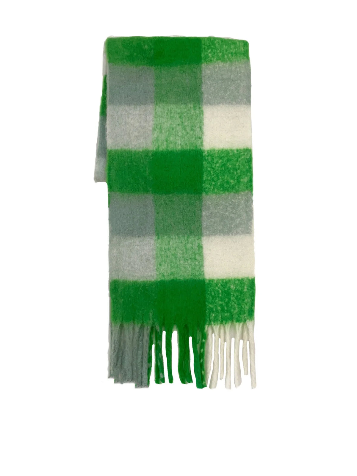 Colour Blocks Autumn Winter Plaid Scarves Imitation Cashmere Mohair