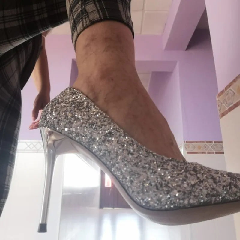 Magical Glittery High Heels in EIGHT Colours