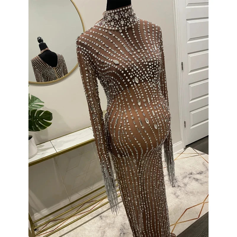 Dazzling Maternity Dress for Pregnancy Photo Shoot Gown