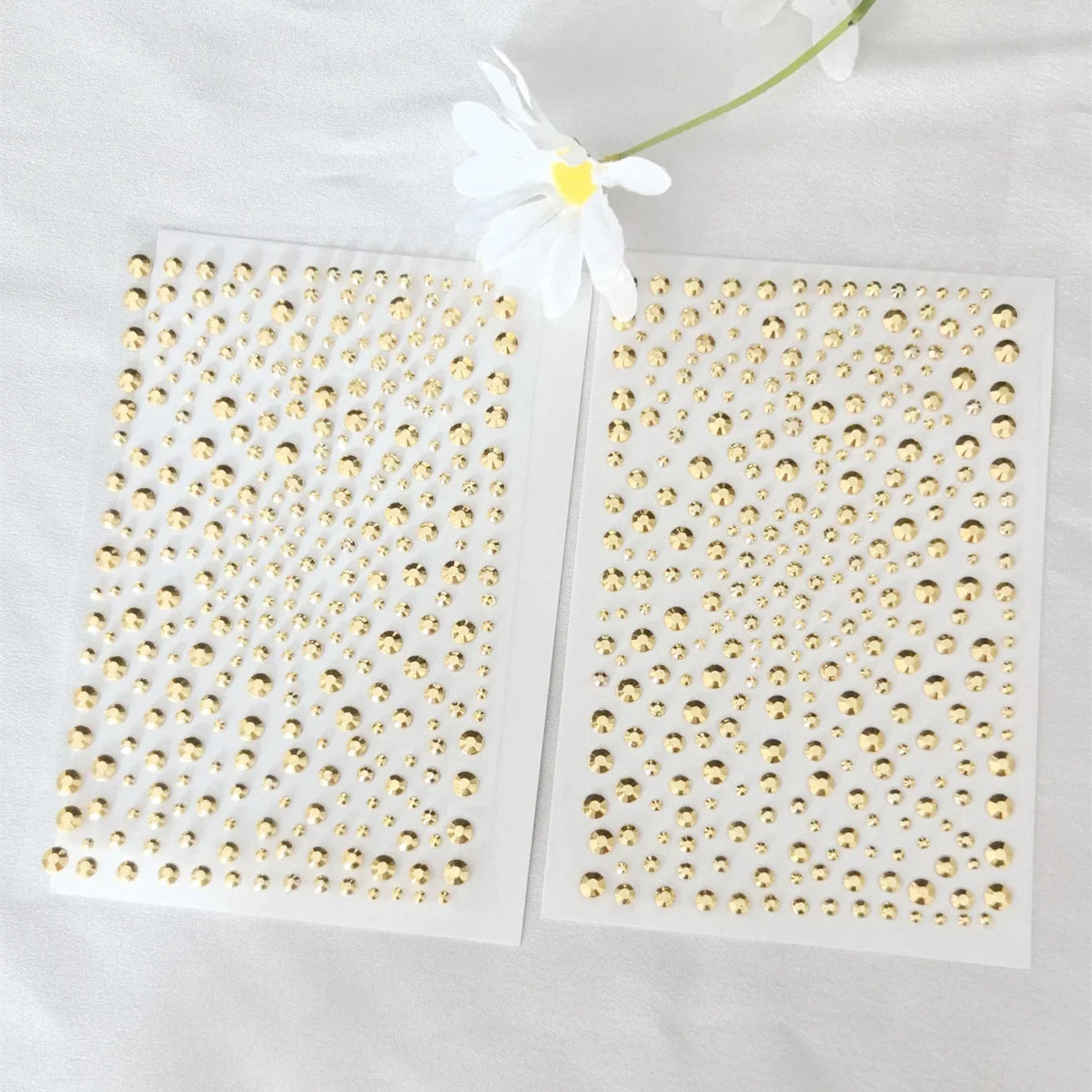 Golden Body Glittery Gem Stickers DIY Face Jewels Stickers