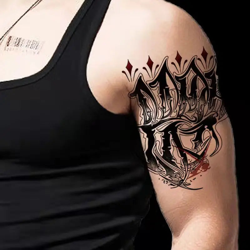 4pc/Lot Dark Art Waterproof Temporary Tattoo Prajna Eye Star